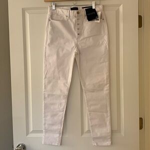 New with tags white button fly skinny jeans from Banana Republic